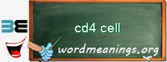 WordMeaning blackboard for cd4 cell